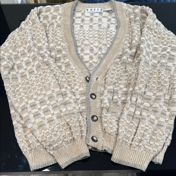 Men's Beige Cardigan Sweater by Ralph Lauren - Picture 3 of 6